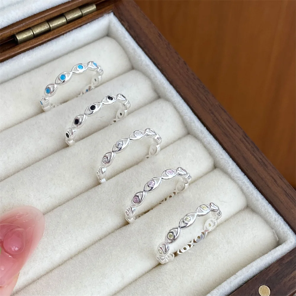 Женское кольцо от сглаза из стерлингового серебра 925 пробы с синим открытым регулируемым уникальным простым аксессуаром
Женское кольцо от сглаза из стерлингового серебра 925 пробы с синим открытым регулируемым уникальным простым аксессуаром