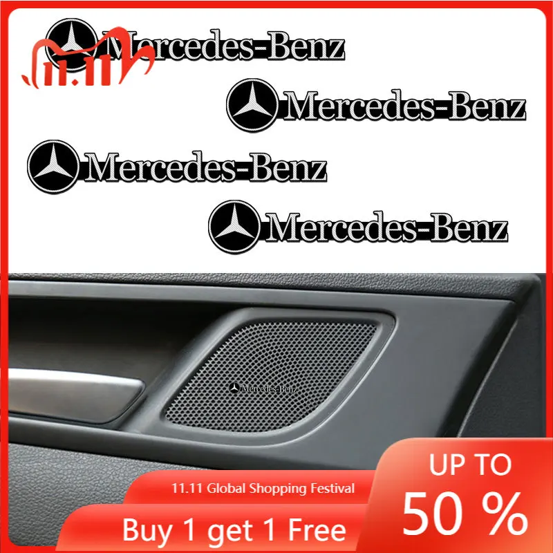 Car Speaker Metal Stickers Interior Decoration Decals For Mercedes Benz W203 W204 W211 W210 W124 AMG W202 CLA W212 W220 W205
Car Speaker Metal Stickers Interior Decoration Decals For Mercedes Benz W203 W204 W211 W210 W124 AMG W202 CLA W212 W220 W205