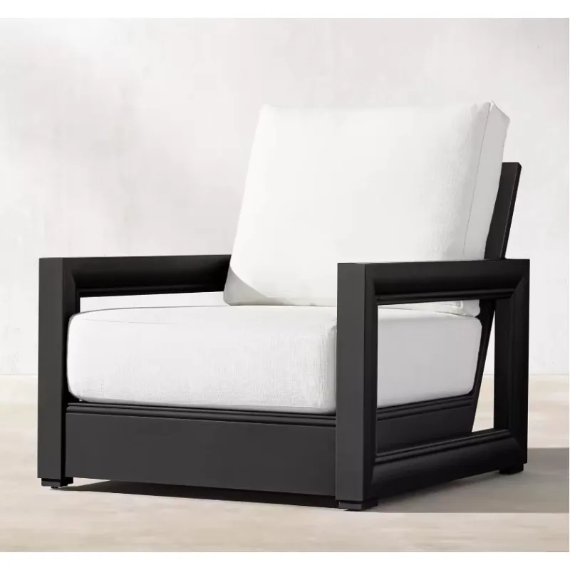 Modern Outdoor Metal Sofa Chair, Aluminium Single Seat, Reception Park Leisure Furniture for Villa Balcony Hotel Club
Modern Outdoor Metal Sofa Chair, Aluminium Single Seat, Reception Park Leisure Furniture for Villa Balcony Hotel Club