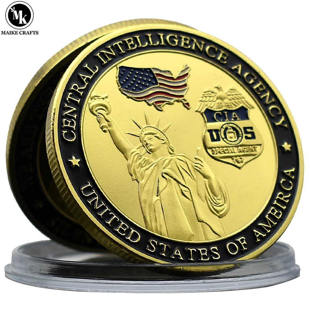 US Central Intelligence Agency Challenge Coin Statue of Liberty CIA Eagle Commemorative Coin Collection Gift
US Central Intelligence Agency Challenge Coin Statue of Liberty CIA Eagle Commemorative Coin Collection Gift