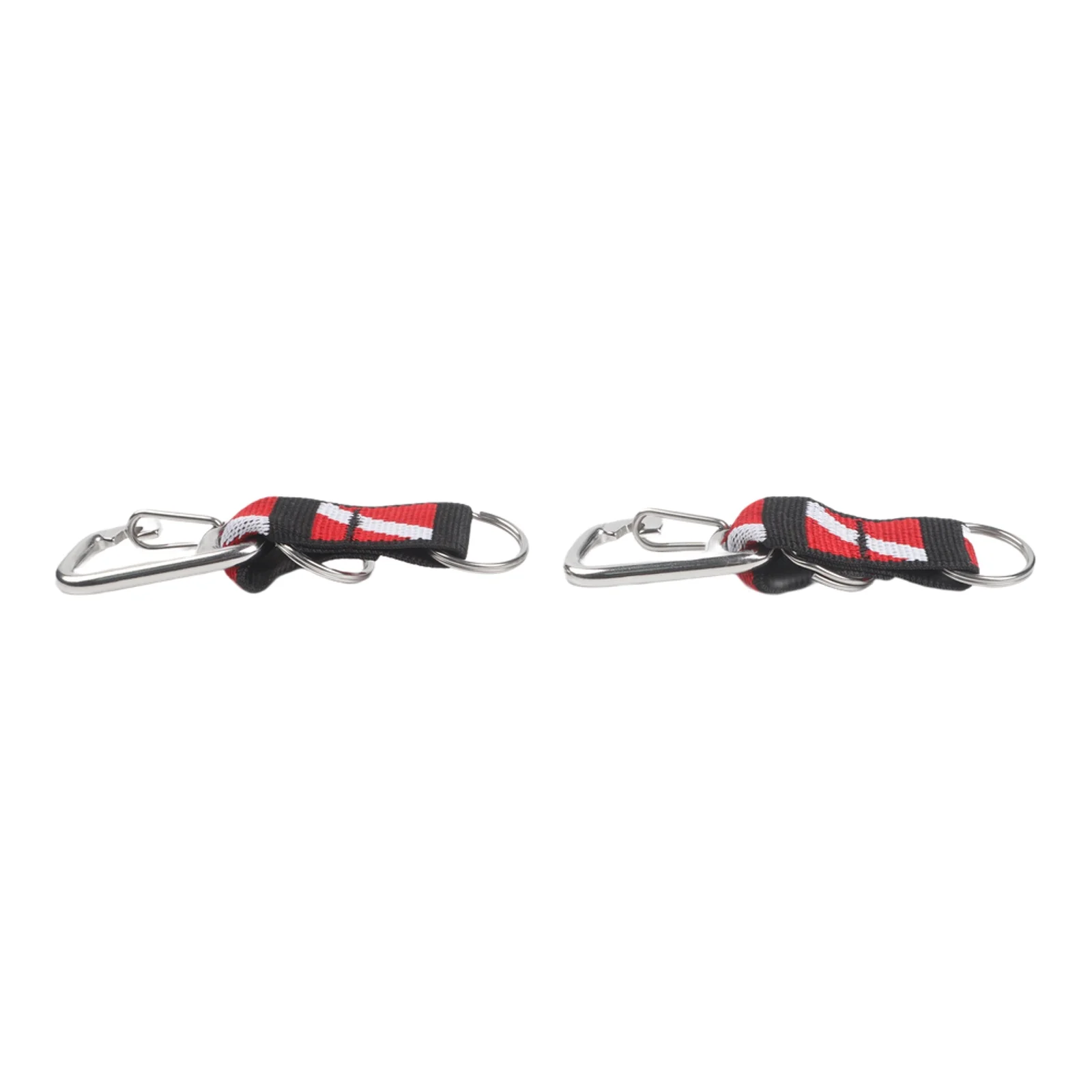 Scuba Diving Split Ring Connector with Clip Pair for Marine Use Made of 316 Stainless Steel and Nylon Webbing Strap
Scuba Diving Split Ring Connector with Clip Pair for Marine Use Made of 316 Stainless Steel and Nylon Webbing Strap