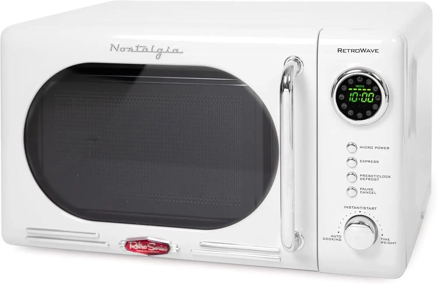 Retro Compact Countertop Microwave Oven Ft. Watts with LED Digital Display Child Lock Easy Clean Interior
Retro Compact Countertop Microwave Oven Ft. Watts with LED Digital Display Child Lock Easy Clean Interior