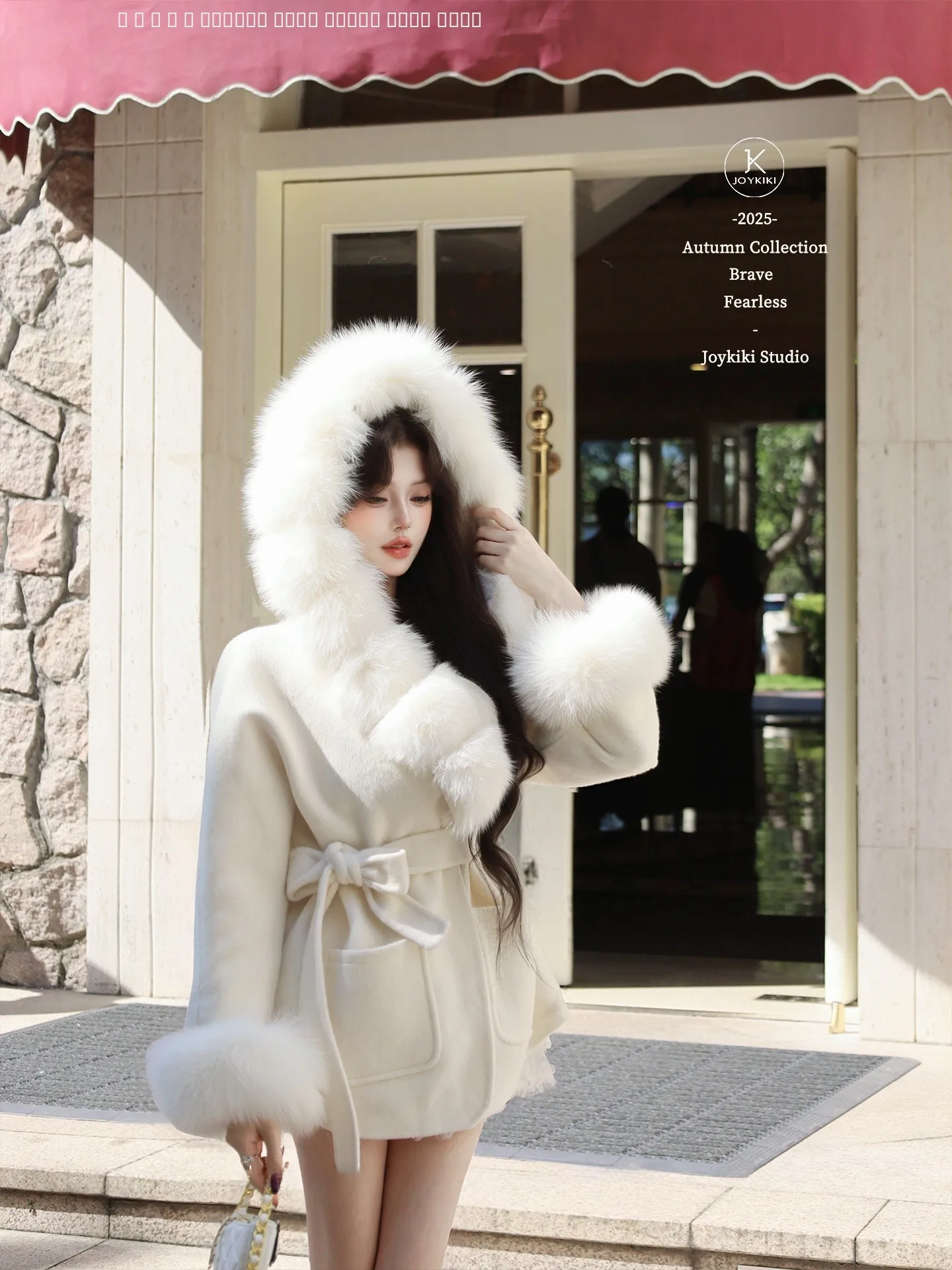 Зимнее пальто Joykiki Goose с меховой отделкой, женское, приталенное, с длинными рукавами, уютное и элегантное
Зимнее пальто Joykiki Goose с меховой отделкой, женское, приталенное, с длинными рукавами, уютное и элегантное