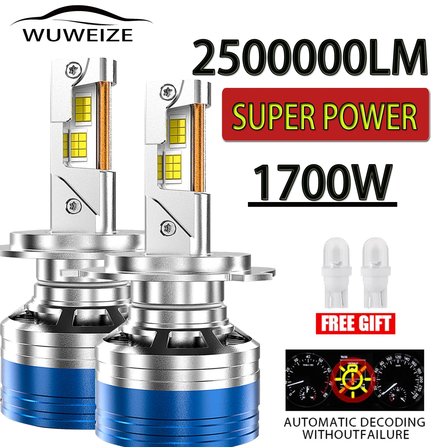 WUWEIZE H11 Светодиодный светодиодные лампы высокой мощности для передней фары Canbus 1700W светодиодный Car 12V 24V 36V передняя фара 9005/HB3 9006/HB4 H1 H7 H4 H11
WUWEIZE H11 Светодиодный светодиодные лампы высокой мощности для передней фары Canbus 1700W светодиодный Car 12V 24V 36V передняя фара 9005/HB3 9006/HB4 H1 H7 H4 H11