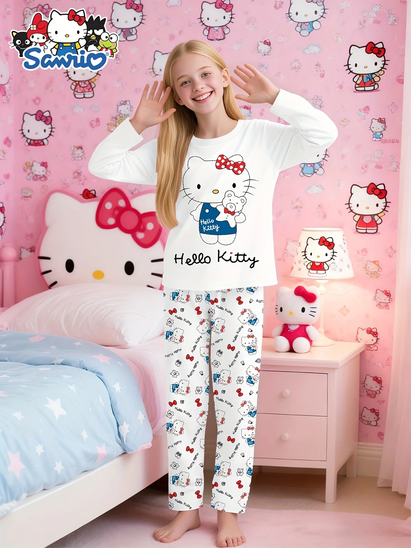 2026 Sanrio Hello Kitty Girls Pajamas Sets Sleepwear Adult Kids Long-Sleeved Pyjamas Suits Loungewear Kids Clothing Boys
2026 Sanrio Hello Kitty Girls Pajamas Sets Sleepwear Adult Kids Long-Sleeved Pyjamas Suits Loungewear Kids Clothing Boys