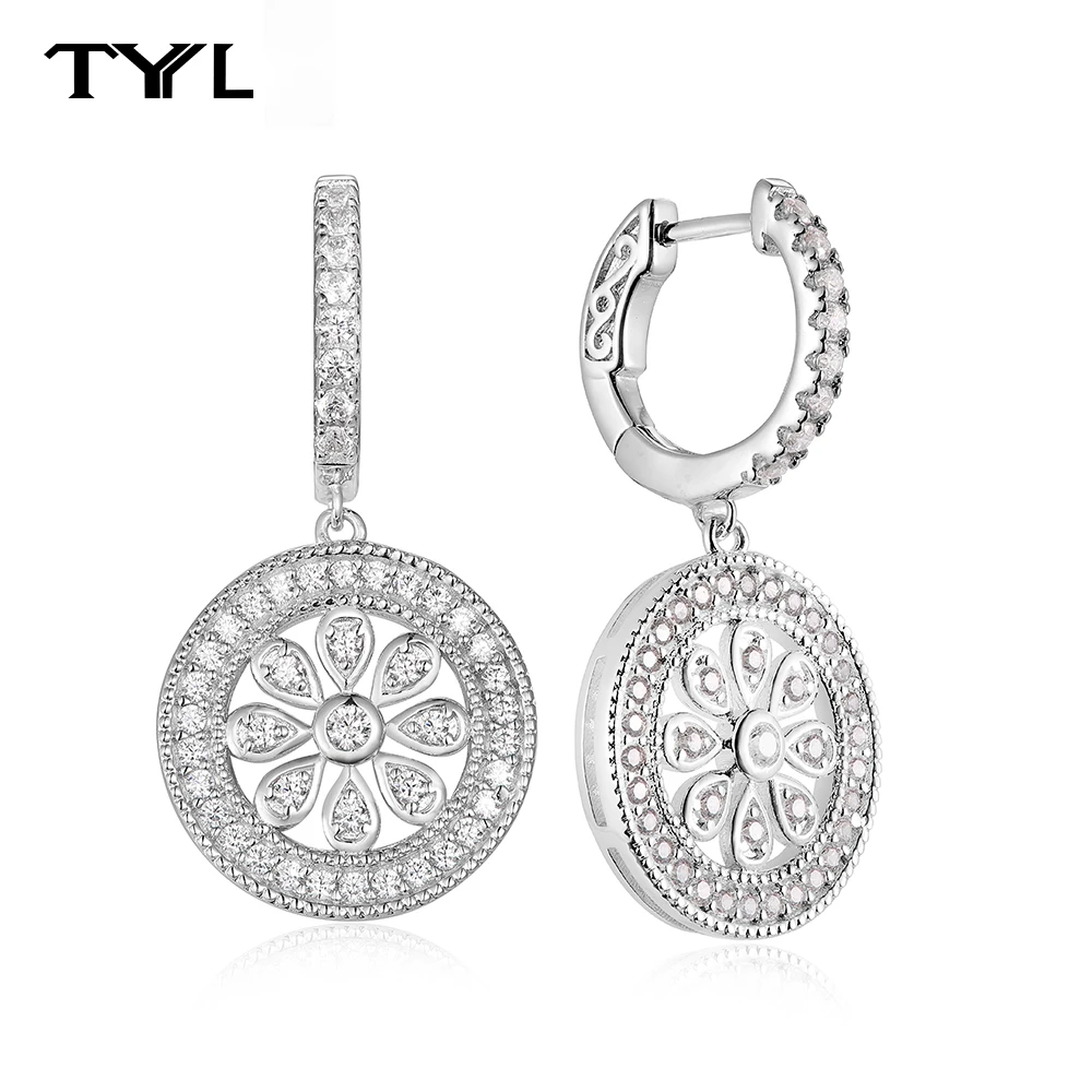 TYYL Delicate Flower Shape Women's Earrings Length 26.5mm Comfortable to Wear Unique and Charming, Suitable for any Occasion
TYYL Delicate Flower Shape Women's Earrings Length 26.5mm Comfortable to Wear Unique and Charming, Suitable for any Occasion