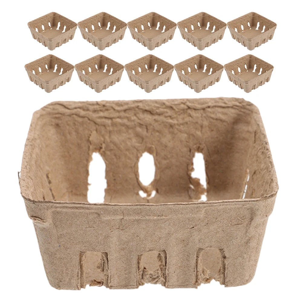 35 Pcs Fruit Trays Biodegradable Packaging Boxes Paper Pulp Vegetable Storage Lightweight Versatile Container for Strawberries
35 Pcs Fruit Trays Biodegradable Packaging Boxes Paper Pulp Vegetable Storage Lightweight Versatile Container for Strawberries