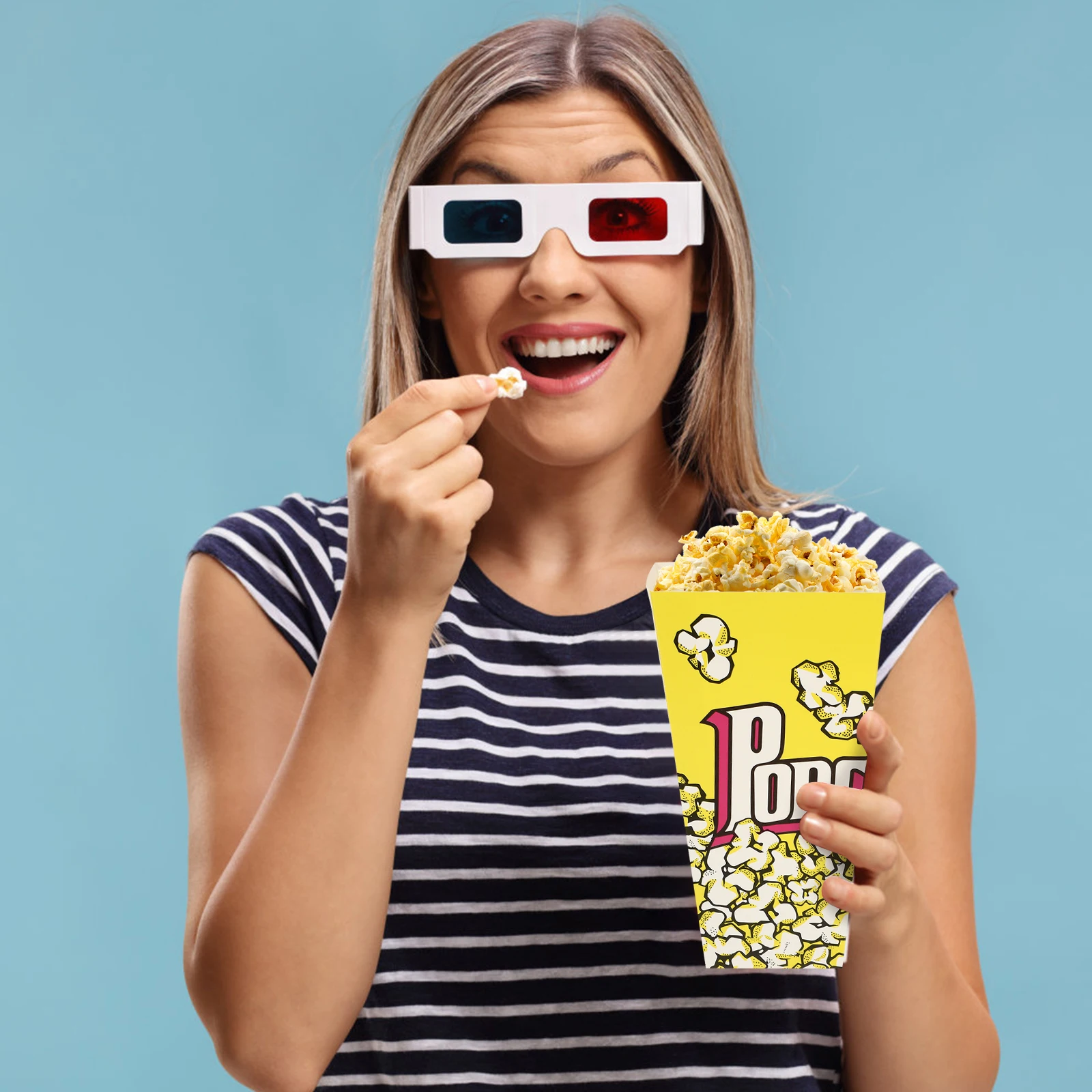 100 Pcs Popcorn Boxes Square Foldable Paper Containers Night Parties Festivals Small Snack Holders Lightweight
100 Pcs Popcorn Boxes Square Foldable Paper Containers Night Parties Festivals Small Snack Holders Lightweight