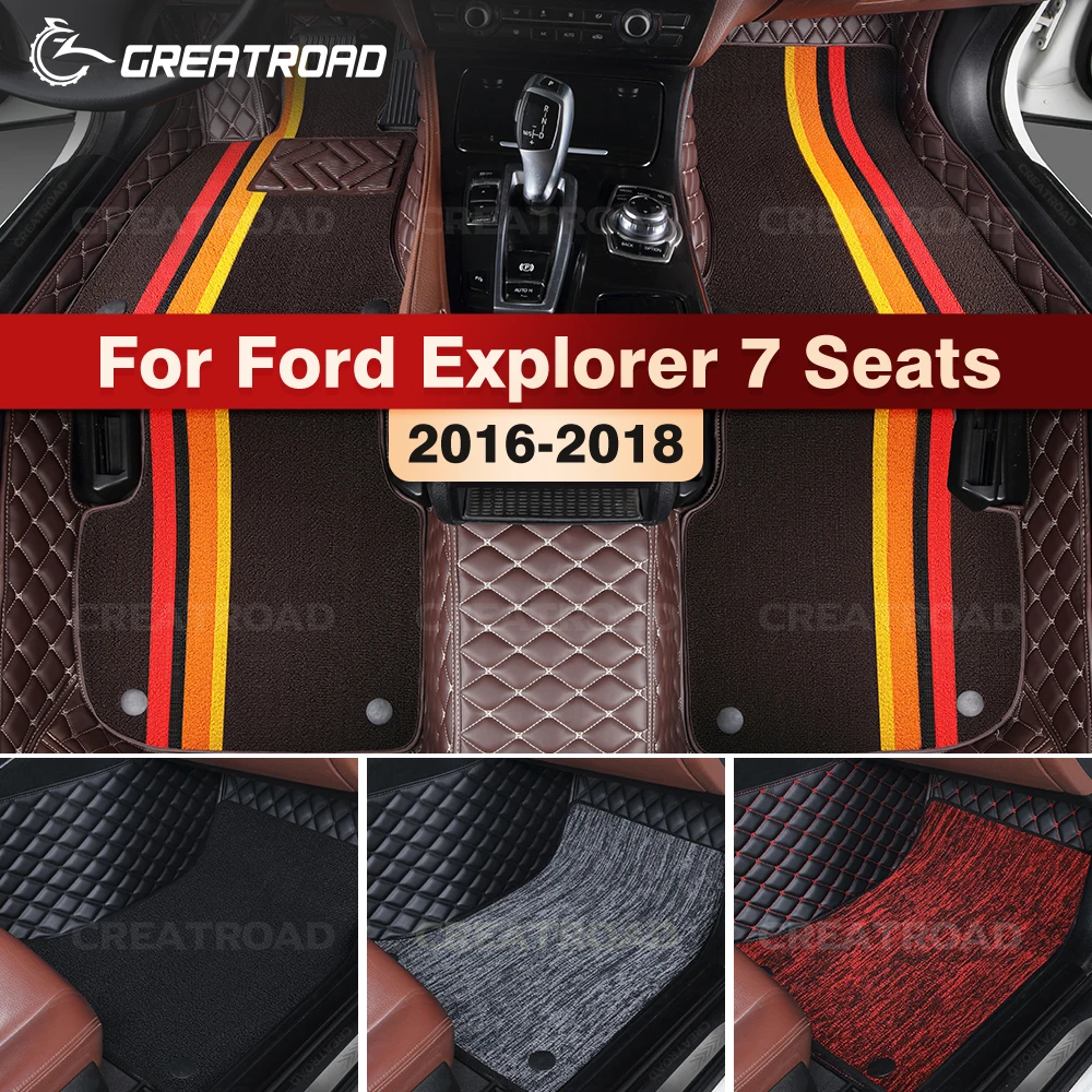 GREATROAD для Ford Explorer 7 мест 2016-2018 двухслойные автомобильные коврики аксессуары для интерьера авто ковер на заказ
GREATROAD для Ford Explorer 7 мест 2016-2018 двухслойные автомобильные коврики аксессуары для интерьера авто ковер на заказ