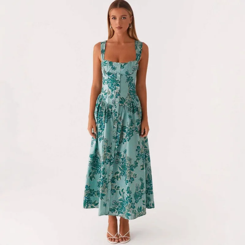 2025 European and American Summer Women's Long Skirt New Commuter Sleeveless Sexy Spicy Girl Printed Long Strap Dress for Women
2025 European and American Summer Women's Long Skirt New Commuter Sleeveless Sexy Spicy Girl Printed Long Strap Dress for Women