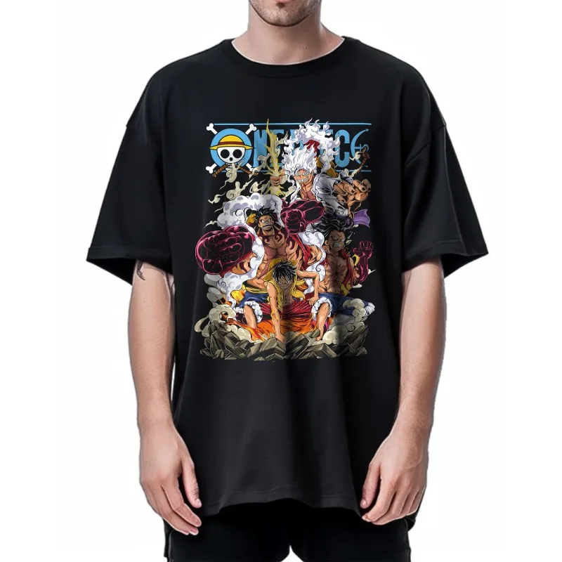 One Piece Anime Luffy Printed Short-sleeved T-shirt Men's Summer Japanese New Style Cartoon Versatile Casual Tops Youth
One Piece Anime Luffy Printed Short-sleeved T-shirt Men's Summer Japanese New Style Cartoon Versatile Casual Tops Youth