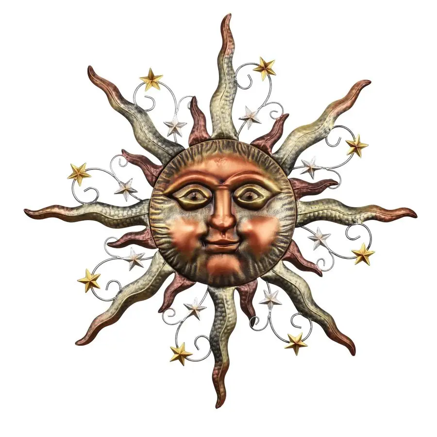 Коллекция металлических настенных украшений Sun для декора на открытом воздухе, 32 бронзовых 3D-фигурки солнца для украшения сада, ретро-скульптура в деревенском стиле для подвешивания
Коллекция металлических настенных украшений Sun для декора на открытом воздухе, 32 бронзовых 3D-фигурки солнца для украшения сада, ретро-скульптура в деревенском стиле для подвешивания
