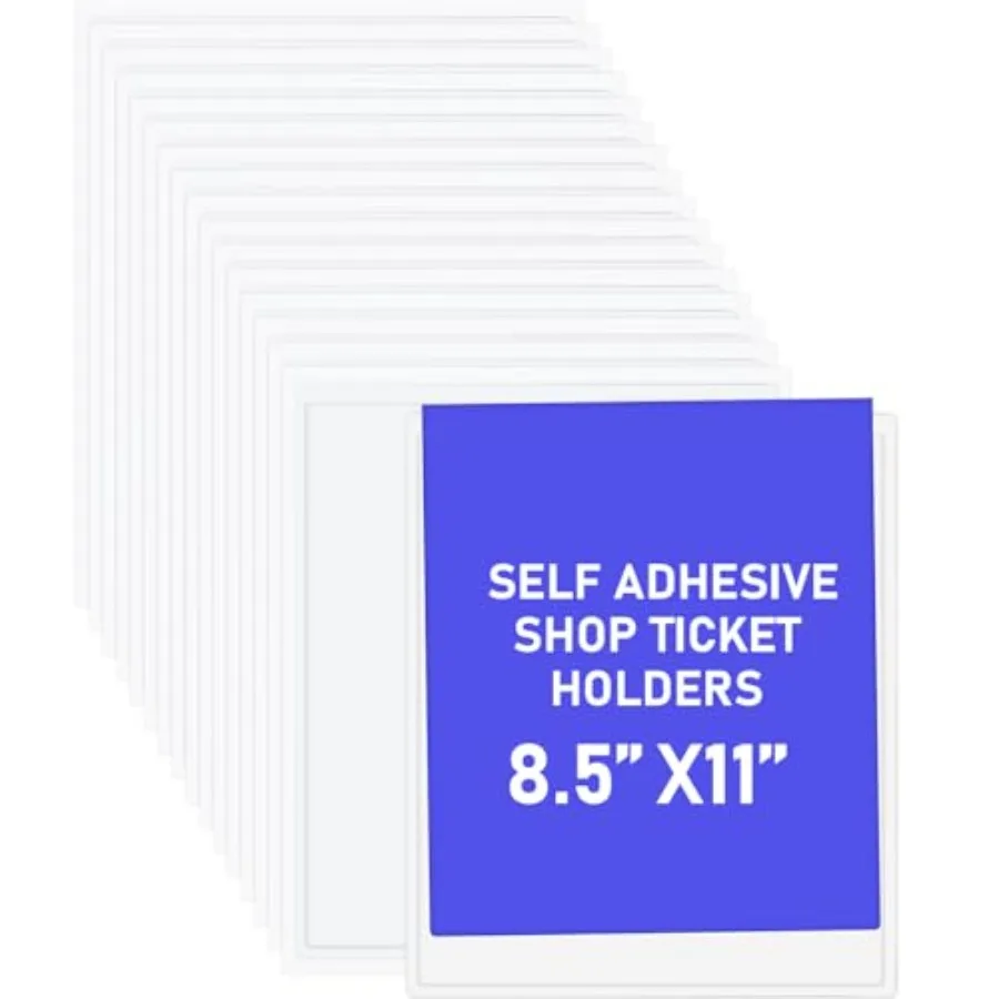 0 Pcs Self Adhesive Shop Ticket Holders Clear Plastic Sleeves Adhesive Pockets Work Order Job Ticket Holders for Back to School
0 Pcs Self Adhesive Shop Ticket Holders Clear Plastic Sleeves Adhesive Pockets Work Order Job Ticket Holders for Back to School