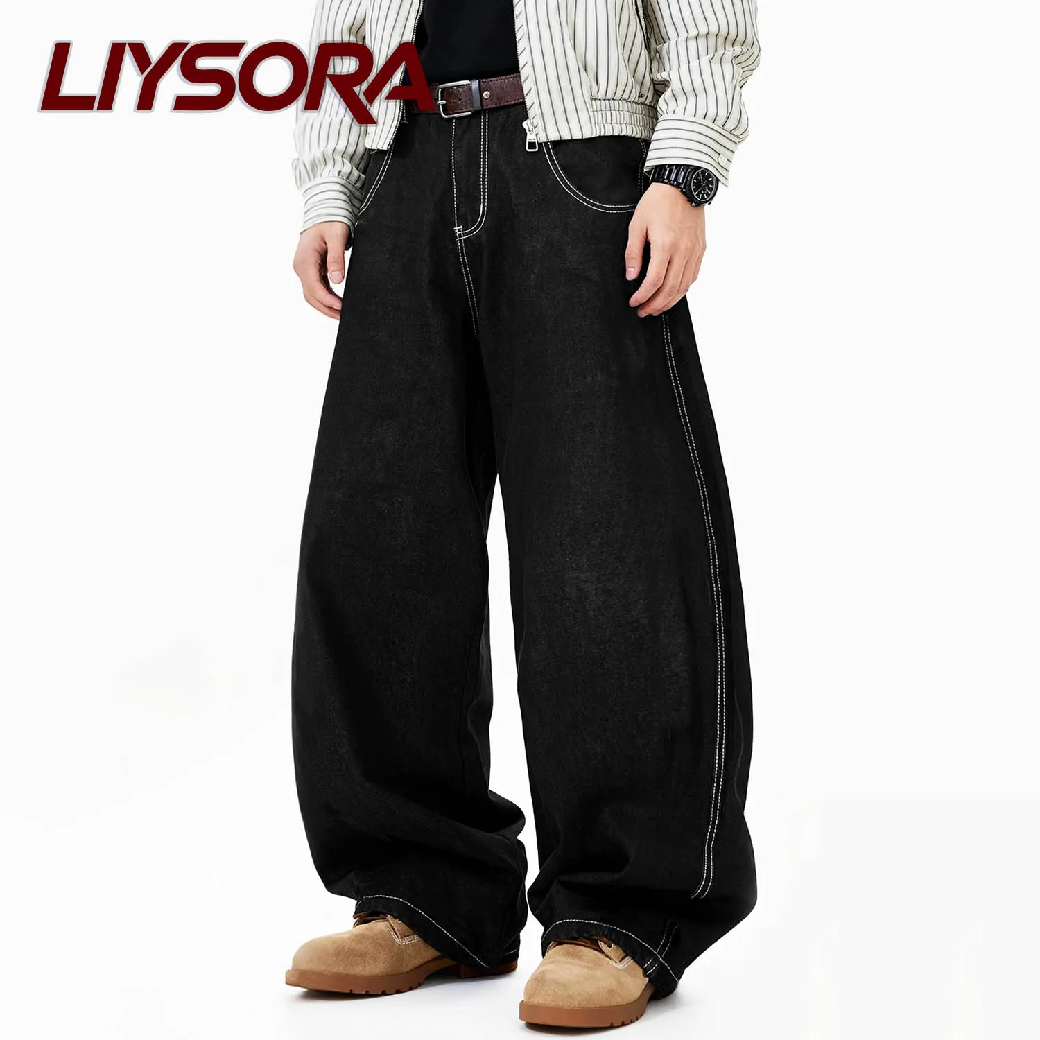 Джинсы LIYSORA в американском ретро-стиле, черные, ультра-широкие, с широкими штанинами, унисекс, для мужчин и женщин, повседневные, прямые, из денима, однотонные
Джинсы LIYSORA в американском ретро-стиле, черные, ультра-широкие, с широкими штанинами, унисекс, для мужчин и женщин, повседневные, прямые, из денима, однотонные