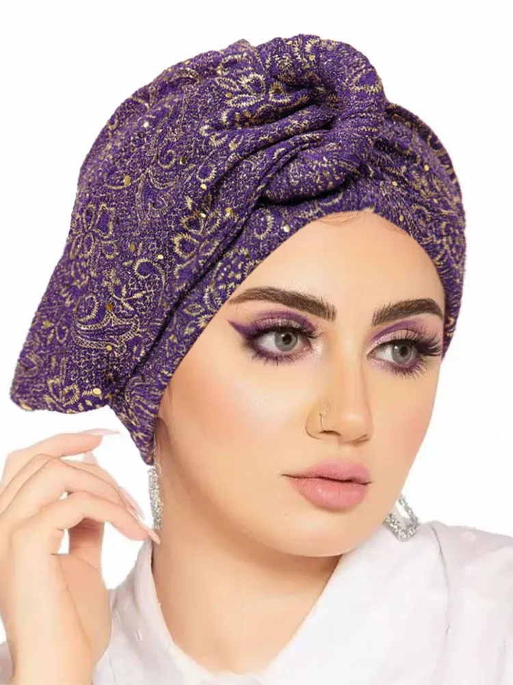 Glitter Full Body Pleated Turban Cap for Women 2025 Lady Head Wraps Muslim Headscarf Hat Turbante Mujer African Headpiece
Glitter Full Body Pleated Turban Cap for Women 2025 Lady Head Wraps Muslim Headscarf Hat Turbante Mujer African Headpiece