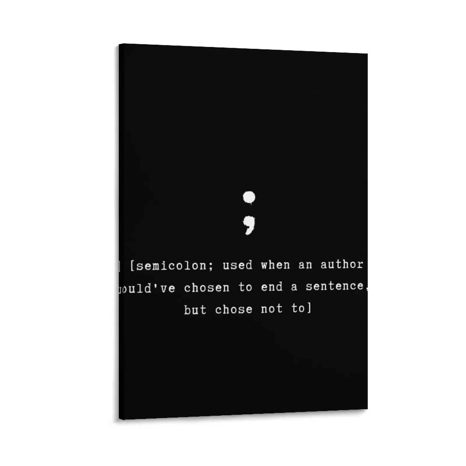 Semicolon Canvas Painting cute room decor Paintings for bedroom poster mural art mural
Semicolon Canvas Painting cute room decor Paintings for bedroom poster mural art mural