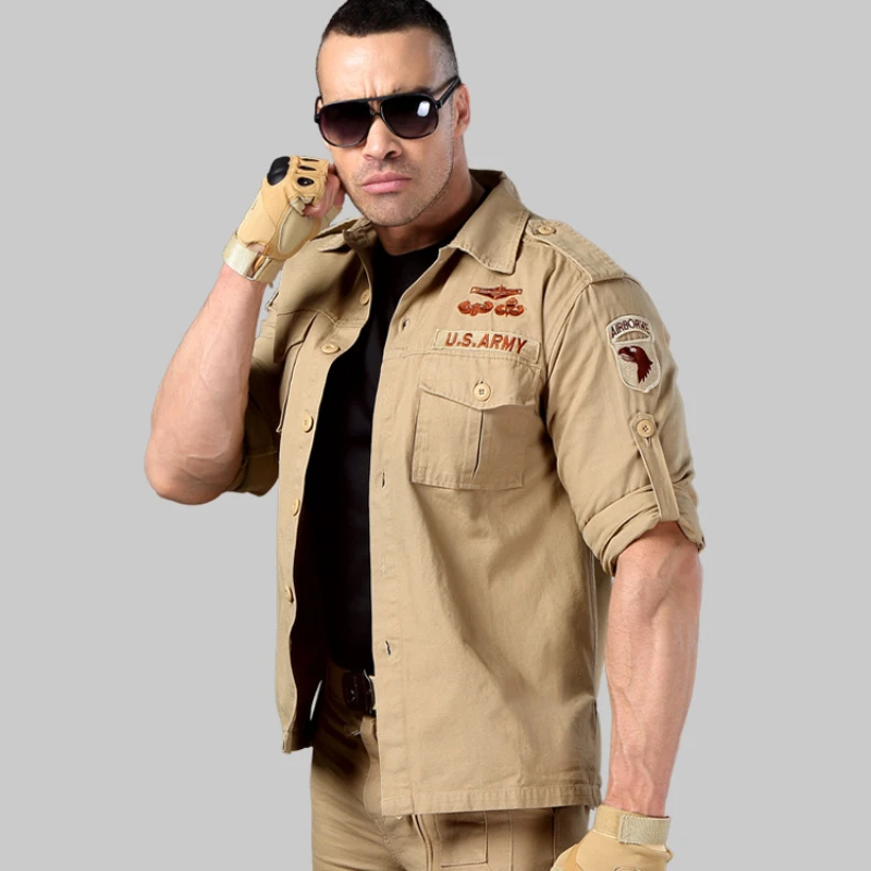 Combat Uniform Military T Shirts Cotton Casual Work Tactics Clothes Outdoor Hiking Shirts Men's Long Sleeve Tactical Shirt
Combat Uniform Military T Shirts Cotton Casual Work Tactics Clothes Outdoor Hiking Shirts Men's Long Sleeve Tactical Shirt