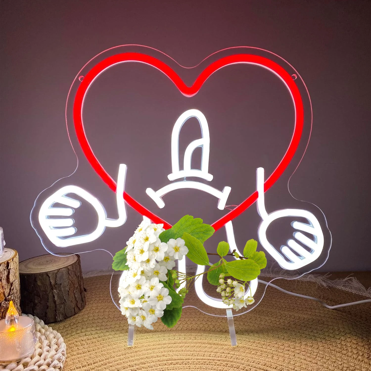 Cute Rabbit with Cap Thumbs Up Heart LED Neon Sign for Home Decor Bedroom Bar Cafe Romantic Artistic Wall Art Lighting Gift
Cute Rabbit with Cap Thumbs Up Heart LED Neon Sign for Home Decor Bedroom Bar Cafe Romantic Artistic Wall Art Lighting Gift