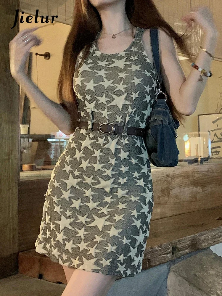 Jielur Summer New Slim Fashion Women's Dress Simple Basic Korean Tight Hip Dress Woman O-Neck Sleeveless Chicly Dress Female
Jielur Summer New Slim Fashion Women's Dress Simple Basic Korean Tight Hip Dress Woman O-Neck Sleeveless Chicly Dress Female