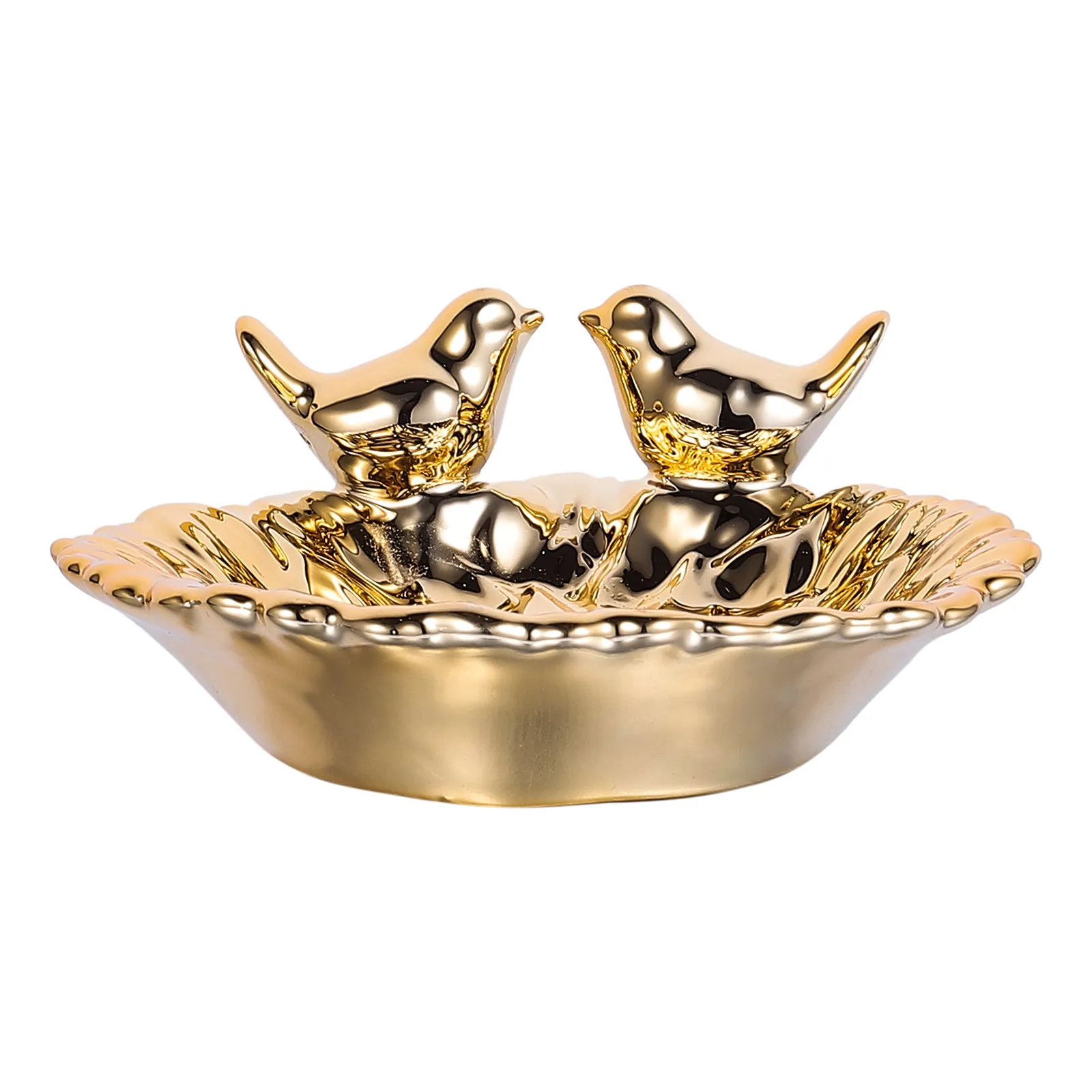 1Pcs Ceramic Jewelry Tray Golden Decorative Ring Plate Creative Jewelry Display Dish Storage Organizer for Bracelets Rings
1Pcs Ceramic Jewelry Tray Golden Decorative Ring Plate Creative Jewelry Display Dish Storage Organizer for Bracelets Rings
