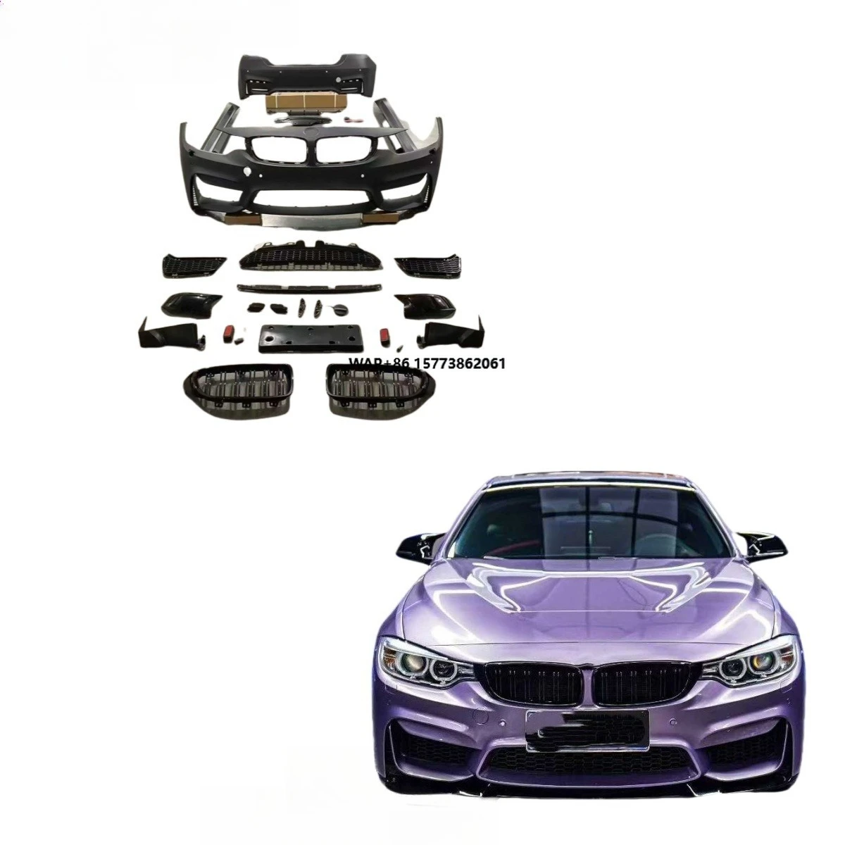 Suitable for Upgrading the M4 with PP Bumper Kit for 4 Series F32/F36
Suitable for Upgrading the M4 with PP Bumper Kit for 4 Series F32/F36