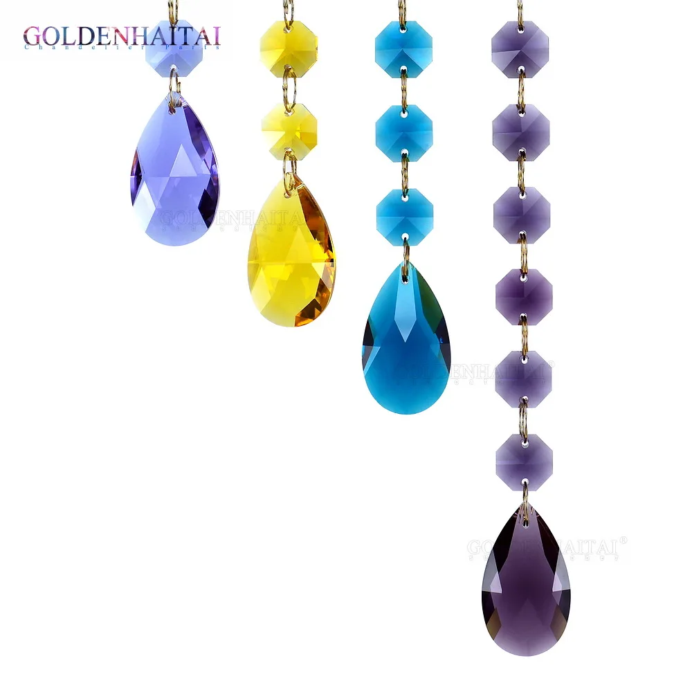 10Pcs 38mm Crystal Teardrops DIY Rainbow Maker Suncatcher Chandelier Prisms Parts Pendants Octagon Beads Window Hanging Ornament
10Pcs 38mm Crystal Teardrops DIY Rainbow Maker Suncatcher Chandelier Prisms Parts Pendants Octagon Beads Window Hanging Ornament