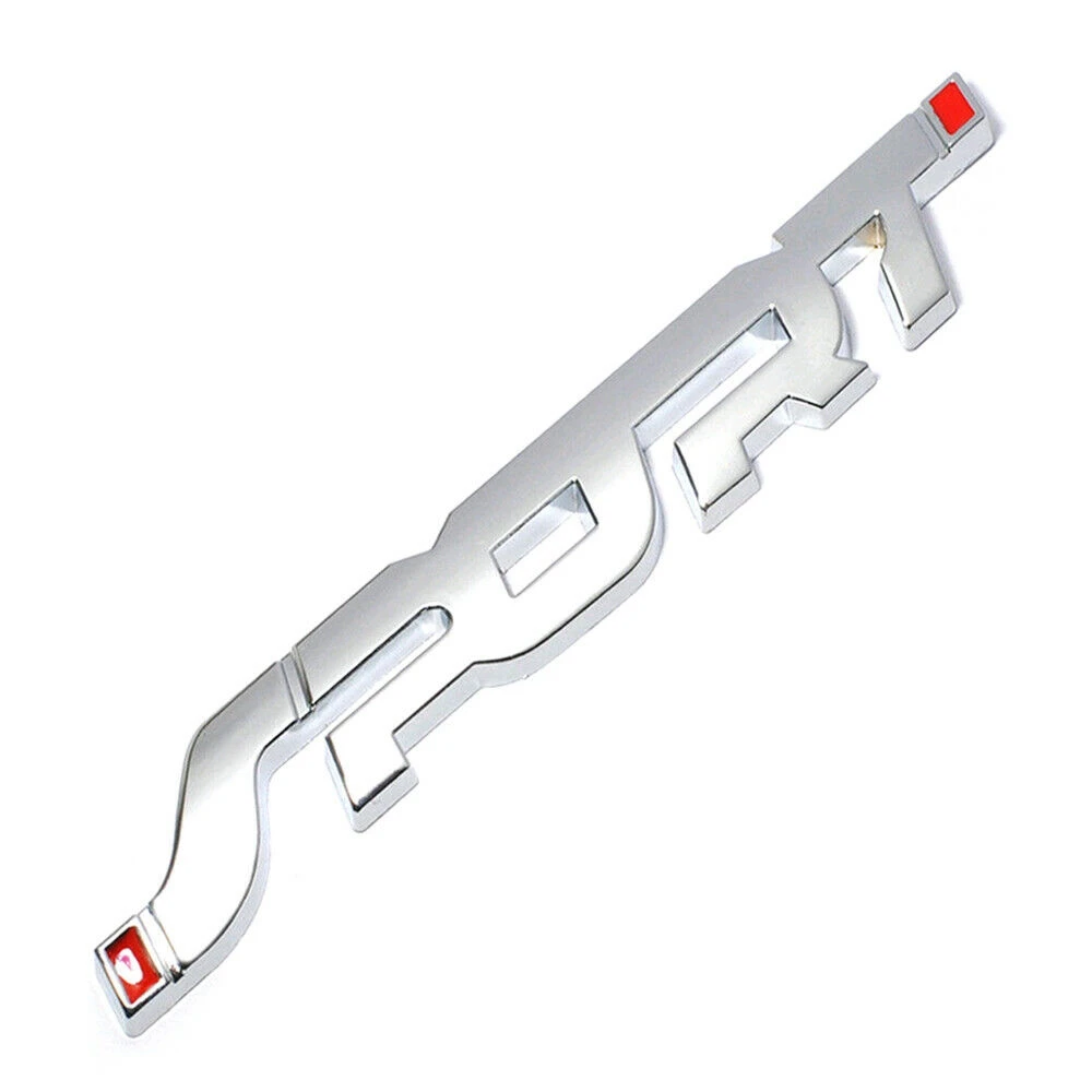 SPORT Logo Emblem Car Trunk Fender Badge 3D Sticker Metal Decal Accessory Silver
SPORT Logo Emblem Car Trunk Fender Badge 3D Sticker Metal Decal Accessory Silver