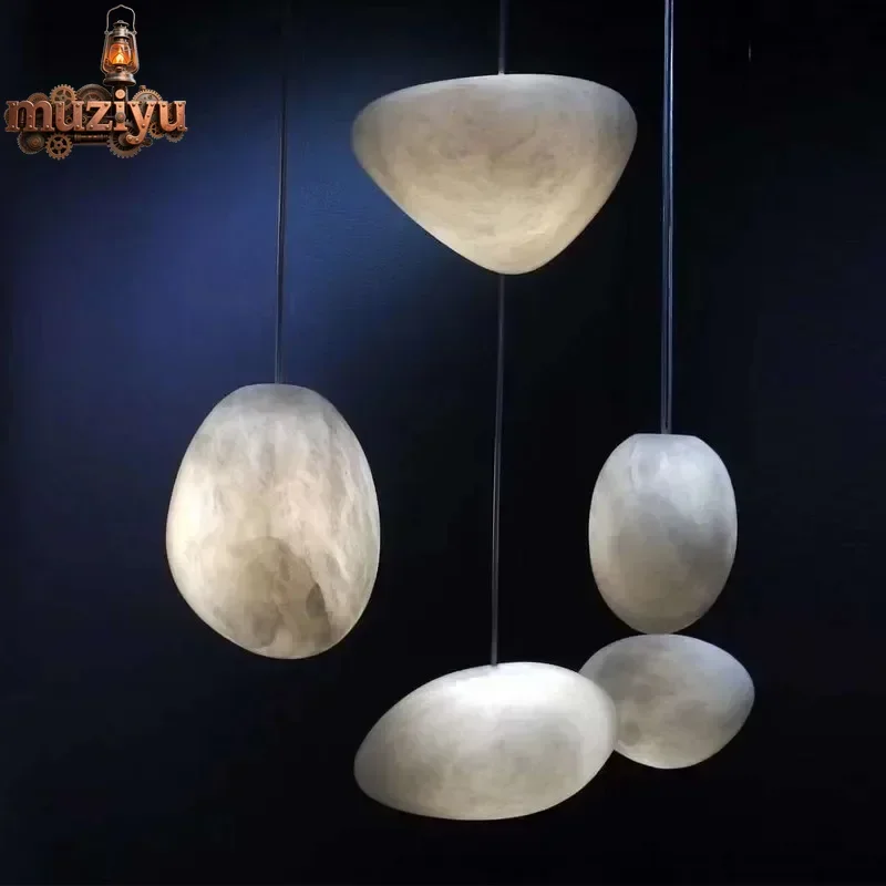 Muziyu Modern Natural Marble Chandelier Tall Space Villa Living Room Bedroom Pebble-shaped Chandelier Alabaster Lighting Indoor
Muziyu Modern Natural Marble Chandelier Tall Space Villa Living Room Bedroom Pebble-shaped Chandelier Alabaster Lighting Indoor