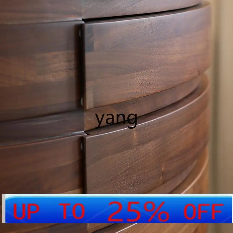 Lmm black walnut chest cabinet light luxury solid wood storage drawer side cabinet oval
Lmm black walnut chest cabinet light luxury solid wood storage drawer side cabinet oval