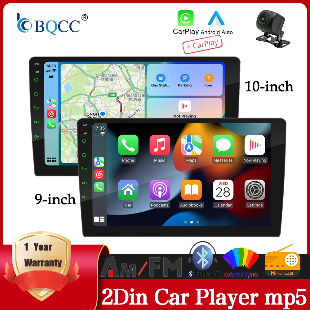 BQCC 9/10 ''2Din автомобильный плеер беспроводной CarPlay Android Auto 1280x720 HD WiFi BT мультимедиа умное стерео радио
BQCC 9/10 ''2Din автомобильный плеер беспроводной CarPlay Android Auto 1280x720 HD WiFi BT мультимедиа умное стерео радио