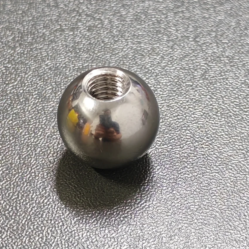 Solid Stainless Steel Ball M6 Metric Half Hole Thread Tapping Drilling Ball 10/11/12.7/14/15-50mm
Solid Stainless Steel Ball M6 Metric Half Hole Thread Tapping Drilling Ball 10/11/12.7/14/15-50mm