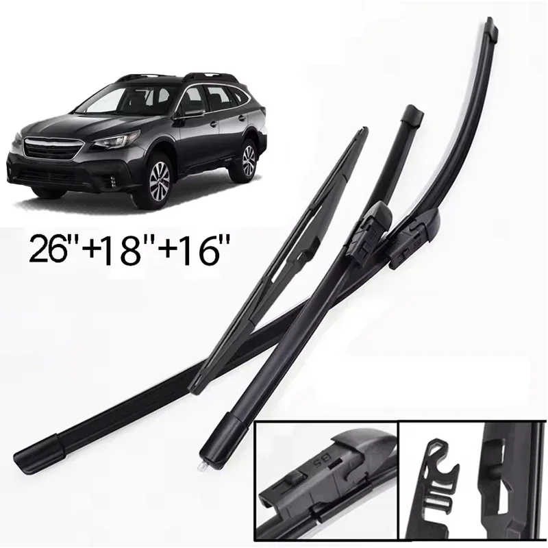 Wiper LHD Front & Rear Wiper Blades Set For Subaru Legacy Outback BT 2020 - 2023 Windshield Windscreen Window 26"16"16"
Wiper LHD Front & Rear Wiper Blades Set For Subaru Legacy Outback BT 2020 - 2023 Windshield Windscreen Window 26"16"16"