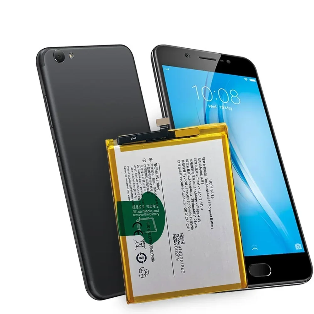 Mobile Phone Replacement Battery For Vivo Y66 Y67 Y67L B-B2 3000mAh Large Capacity Mobile Phone Lithium Battery
Mobile Phone Replacement Battery For Vivo Y66 Y67 Y67L B-B2 3000mAh Large Capacity Mobile Phone Lithium Battery