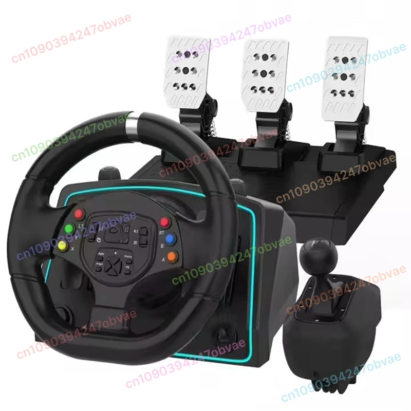 1080 degree metal hall foot pedal racing game universal emulator steering wheel, compatible with for PC/PS3/swit
1080 degree metal hall foot pedal racing game universal emulator steering wheel, compatible with for PC/PS3/swit