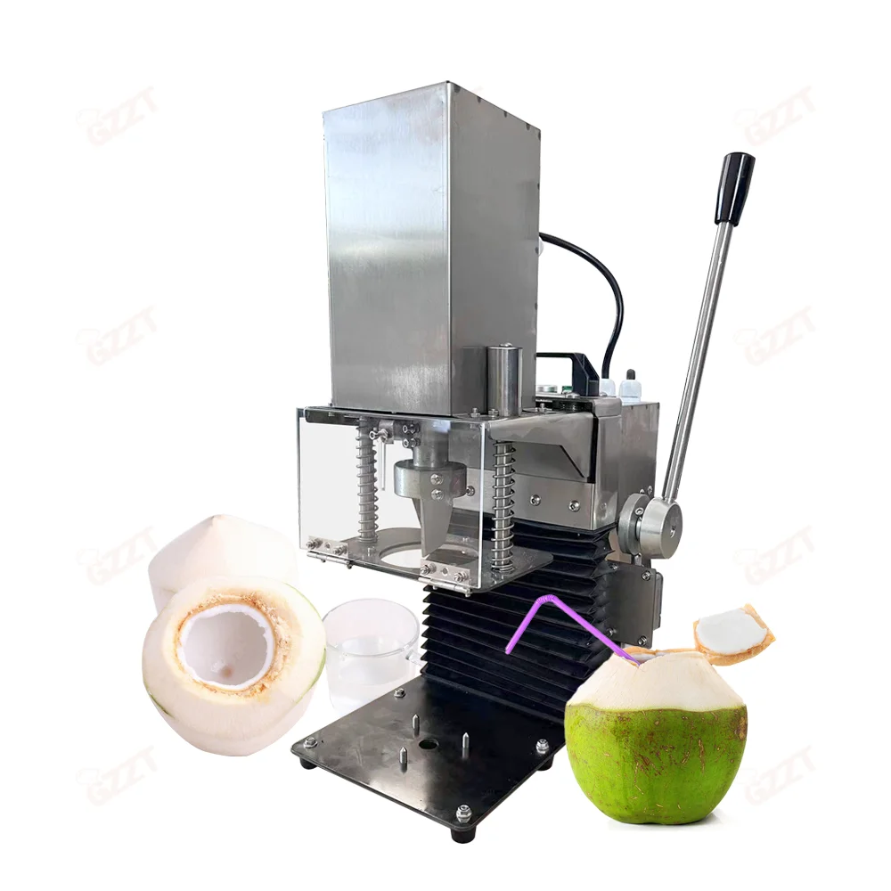 Factory Price Electric Lever Type Semi Automatic Coconut Opener Coconut Cover Opened Mature and Tender Coconut Opening Machine
Factory Price Electric Lever Type Semi Automatic Coconut Opener Coconut Cover Opened Mature and Tender Coconut Opening Machine