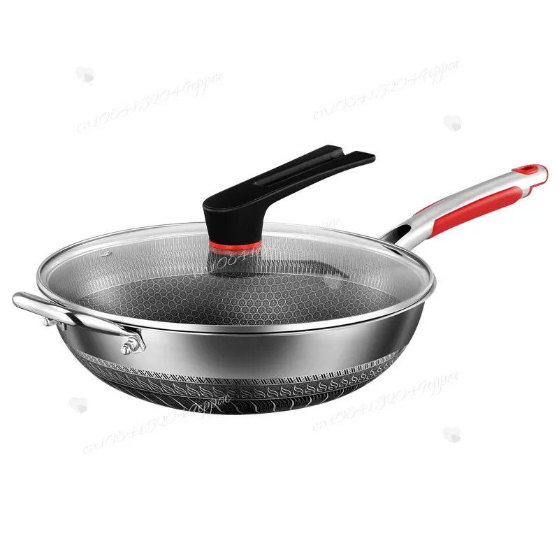 316 Stainless Steel Wok Uncoated Non-Stick Household Stir-Fry Pot Induction Cooker Gas Stove Special Pan Set
316 Stainless Steel Wok Uncoated Non-Stick Household Stir-Fry Pot Induction Cooker Gas Stove Special Pan Set