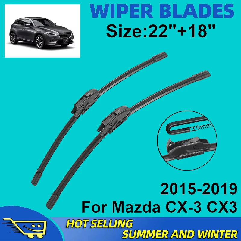 2PCS Wiper Blades Set Kit For Mazda CX-3 CX3 2015-2019 Front Windshield Brushes Windscreen Window Accessories
2PCS Wiper Blades Set Kit For Mazda CX-3 CX3 2015-2019 Front Windshield Brushes Windscreen Window Accessories