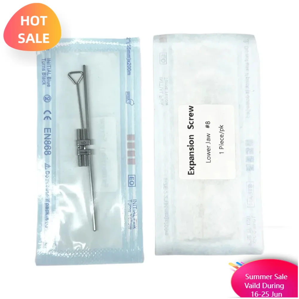 10Pcs Orthodontic Expansion Screw Lower Jaw Polished stainless steel materials Class II Dental Treatment Tools 8/9/11/13MM Size
10Pcs Orthodontic Expansion Screw Lower Jaw Polished stainless steel materials Class II Dental Treatment Tools 8/9/11/13MM Size