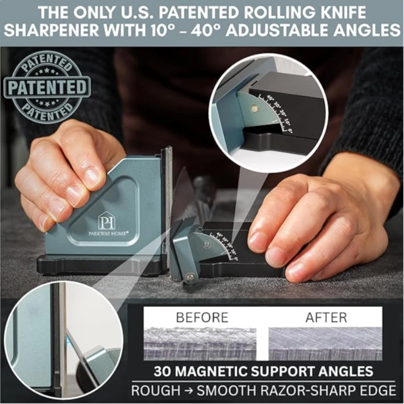 NEW CNC Process Professional Knife Sharpener Sliding Type Grinding System Diamond 0-40°Angle Adjustment High-precision Sharpener
NEW CNC Process Professional Knife Sharpener Sliding Type Grinding System Diamond 0-40°Angle Adjustment High-precision Sharpener