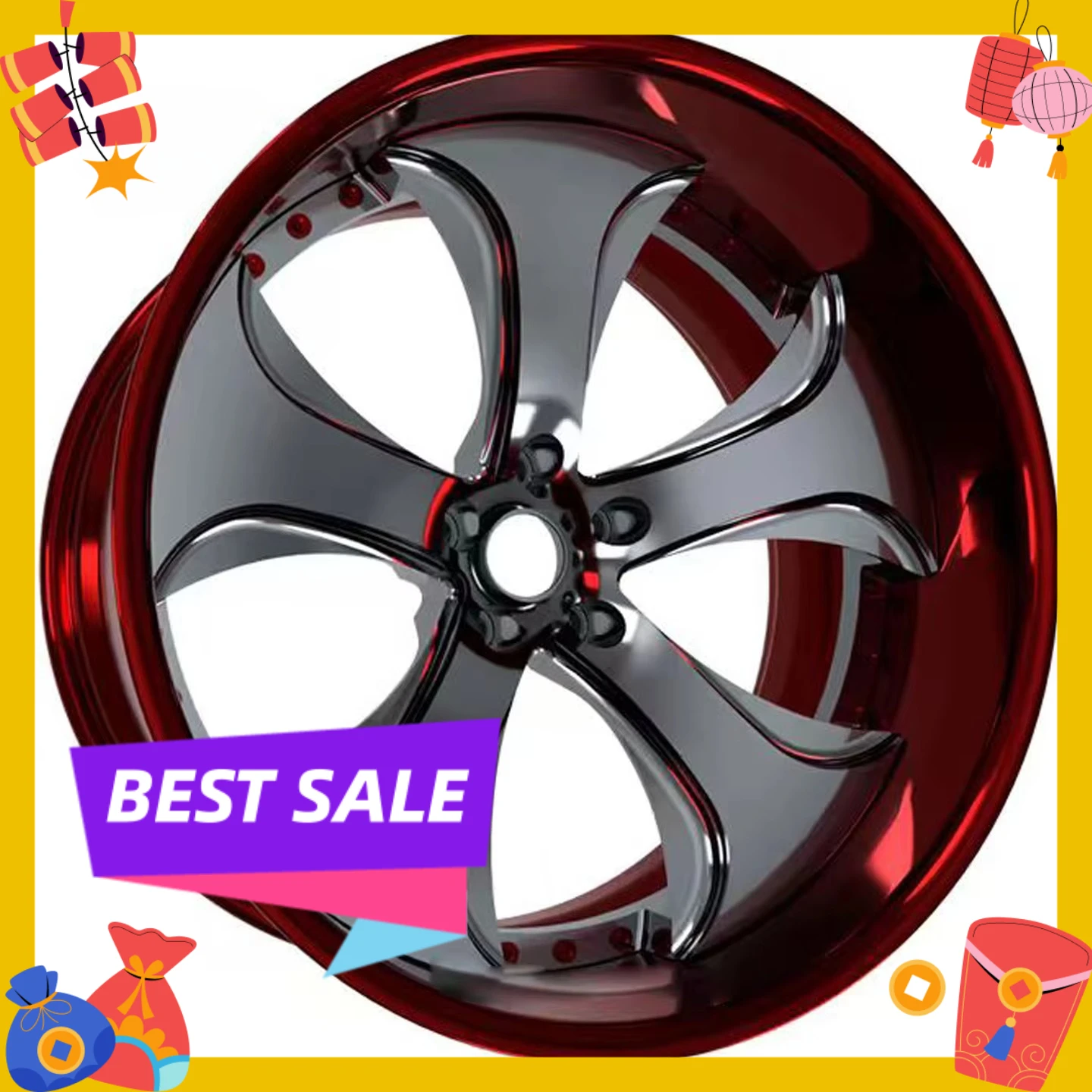 Hot-selling Rims 17-26 Inch Five Spokes Deep Dish Deep Lip Alloy Forged Wheels 21 22 Inch 5x112 5x120 5x114.3 Rims for BMW Audi
Hot-selling Rims 17-26 Inch Five Spokes Deep Dish Deep Lip Alloy Forged Wheels 21 22 Inch 5x112 5x120 5x114.3 Rims for BMW Audi