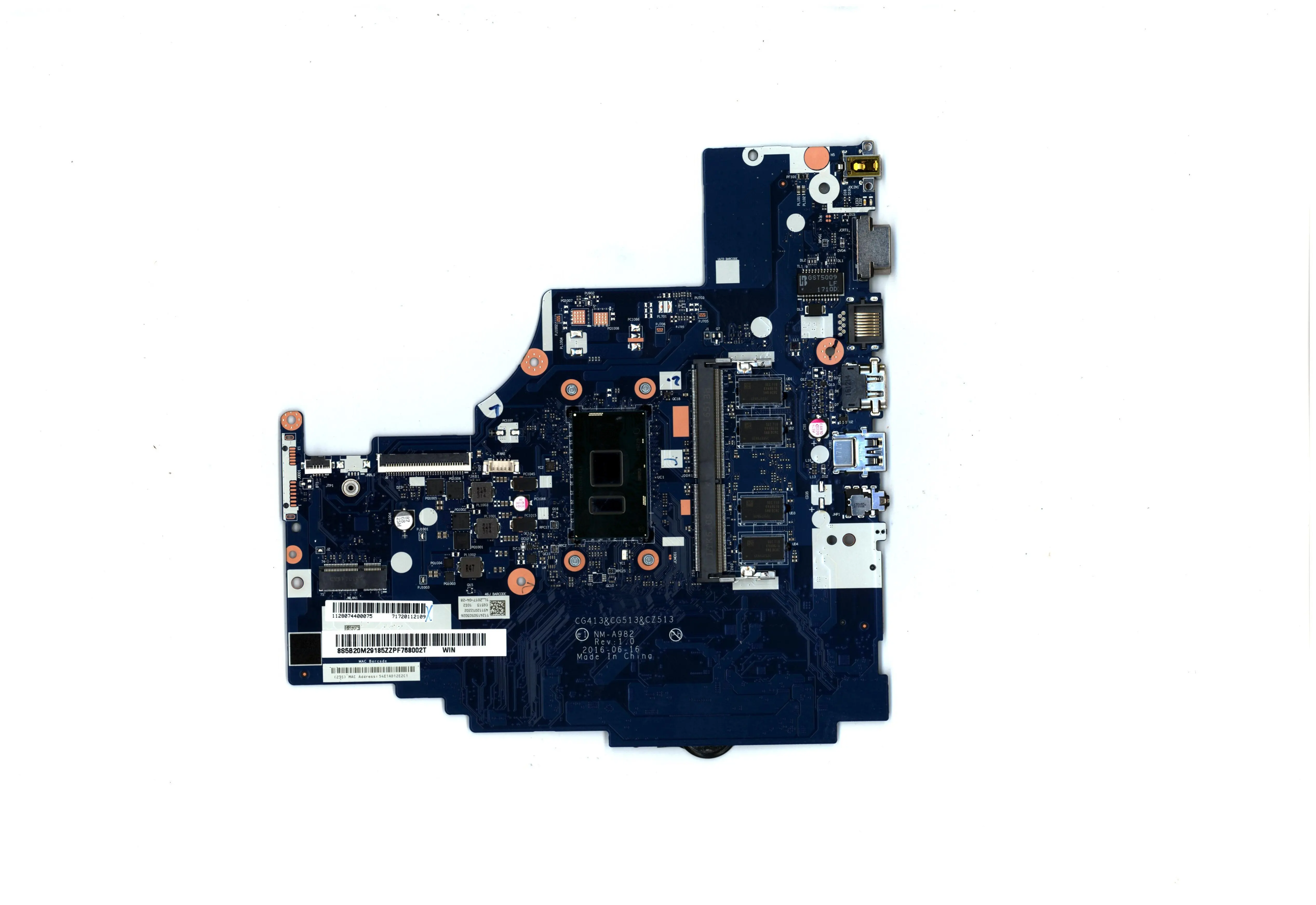 SN NM-A982 FRU PN 5B20M31044 CPU I37100U L80TW UMA RTC Model Multiple optional replacement ideapad 310 Touch-15IKB motherboard
SN NM-A982 FRU PN 5B20M31044 CPU I37100U L80TW UMA RTC Model Multiple optional replacement ideapad 310 Touch-15IKB motherboard