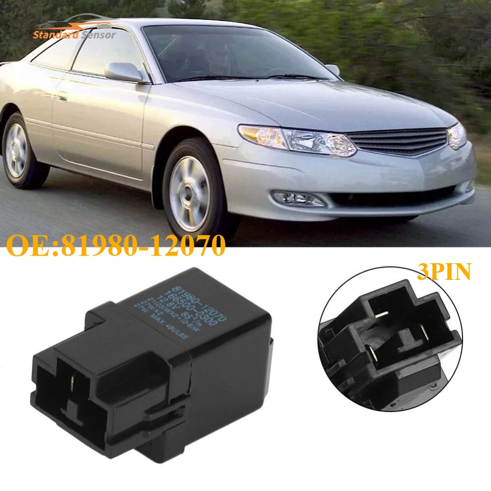81980-12070 Turn Signal Flasher Relay For Lexus ES300 GS300 SC400 For Toyota Sienna 4Runner 8198012070 81980 12070
81980-12070 Turn Signal Flasher Relay For Lexus ES300 GS300 SC400 For Toyota Sienna 4Runner 8198012070 81980 12070
