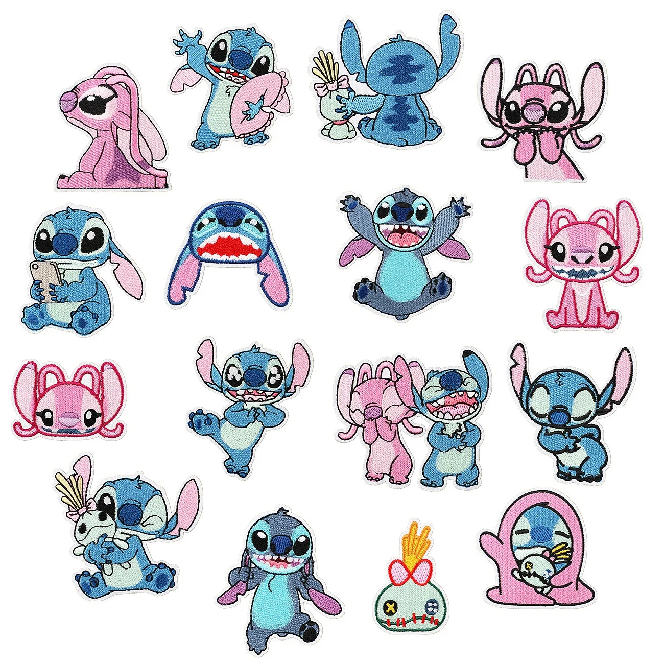 16Pcs Anime Stitch Cute Disney Alien Dog Iron on Embroidery Patches For Sew Child Clothing Jeans DIY Clothes Coat Applique
16Pcs Anime Stitch Cute Disney Alien Dog Iron on Embroidery Patches For Sew Child Clothing Jeans DIY Clothes Coat Applique
