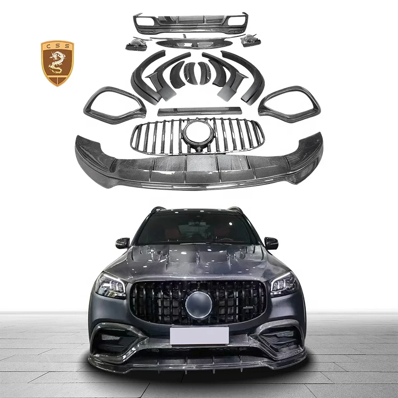 For Mercedes Benz GLS63 X167 Body Kit Lar-te Style Carbon Fiber Front Lip Wheel Eyebrows Rear Diffuser Auto Parts
For Mercedes Benz GLS63 X167 Body Kit Lar-te Style Carbon Fiber Front Lip Wheel Eyebrows Rear Diffuser Auto Parts