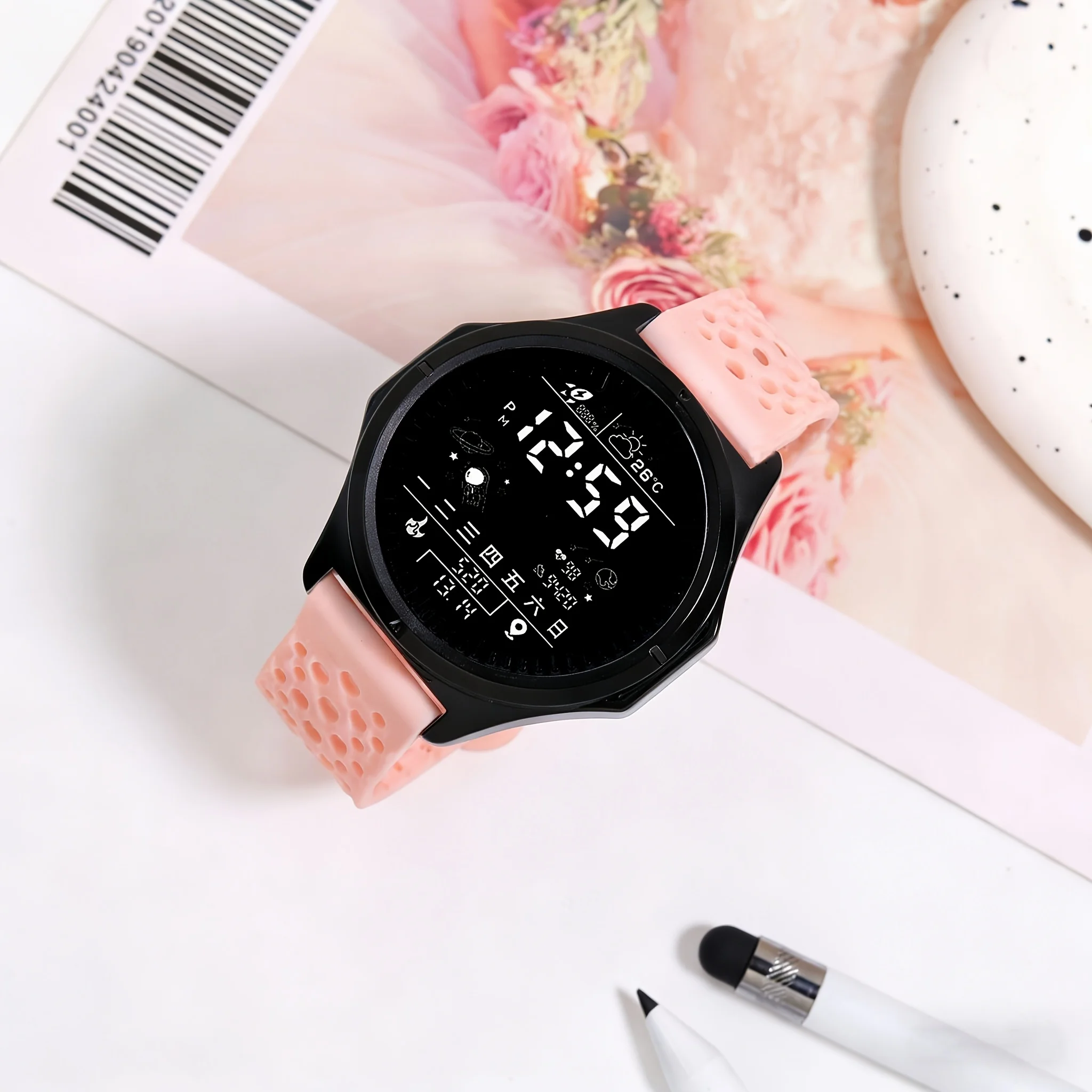 Multi-color Hollow Strap Watch | Space Fun Dial Style The hollow strap is soft and skin-friendly, available in multiple colors.
Multi-color Hollow Strap Watch | Space Fun Dial Style The hollow strap is soft and skin-friendly, available in multiple colors.