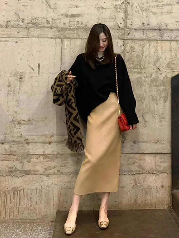 Slimming Effectiveness Autumn Winter Sweater Skirt Set plus Size Women's Clothing Belly Covering Fashionable plus Size MM
Slimming Effectiveness Autumn Winter Sweater Skirt Set plus Size Women's Clothing Belly Covering Fashionable plus Size MM