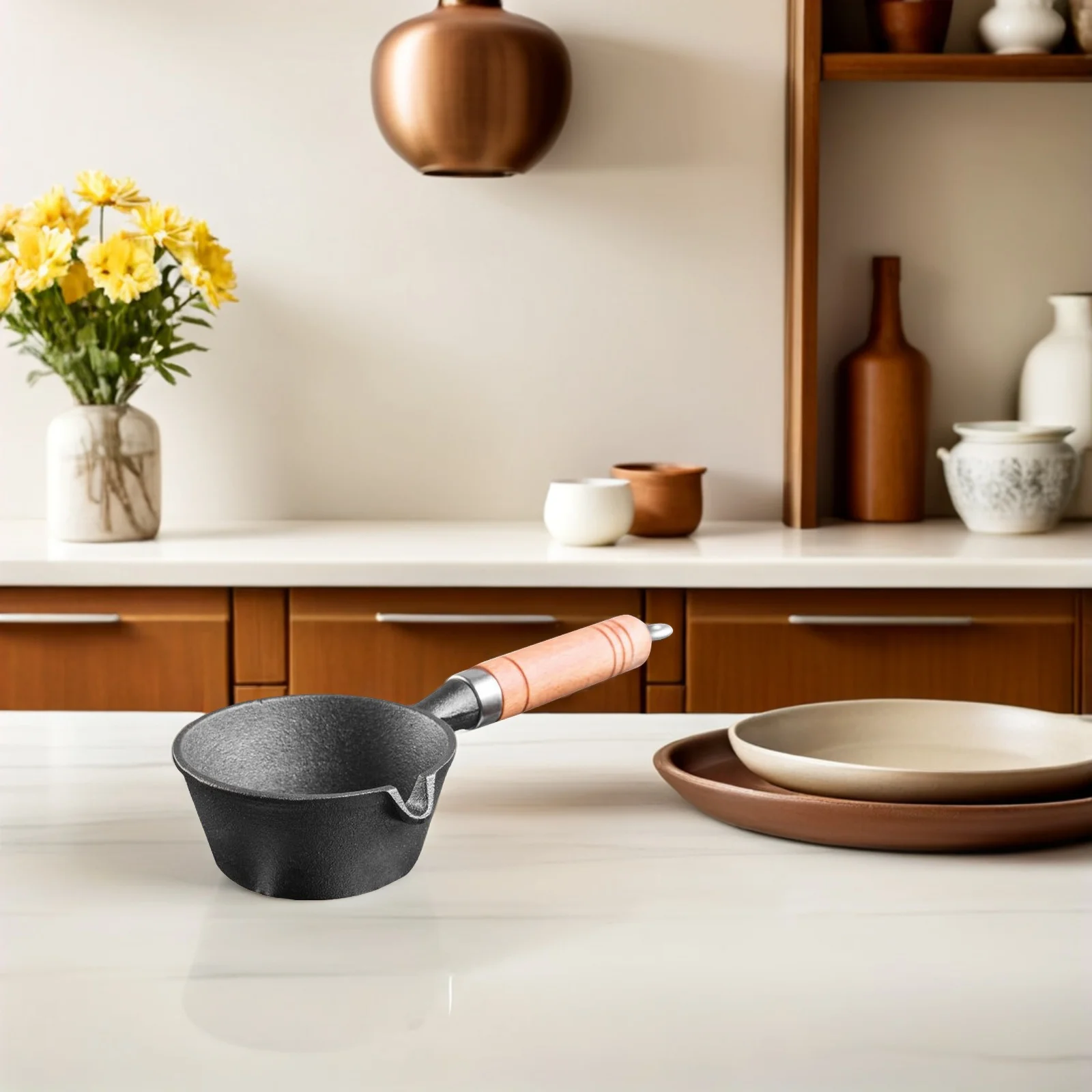 Multi-Functional Mini Pan Compact Iron Melting Pot for Butter Chocolate Wax Cheese Home Dessert Making Iron Oil Heating Pot
Multi-Functional Mini Pan Compact Iron Melting Pot for Butter Chocolate Wax Cheese Home Dessert Making Iron Oil Heating Pot