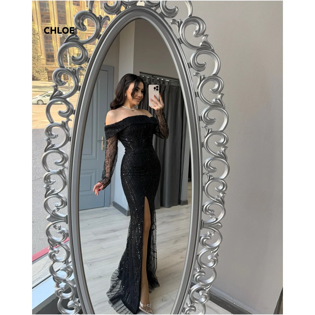 Custom Made Women's Evening Dress Luxury 2025 Dresses Line A Party Dresses Woman Off the Shoulders Long Sleeves Ball Gowns Prom
Custom Made Women's Evening Dress Luxury 2025 Dresses Line A Party Dresses Woman Off the Shoulders Long Sleeves Ball Gowns Prom
