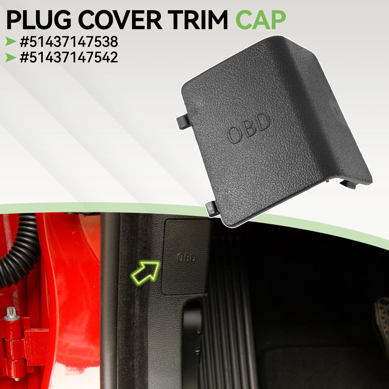 Car Interior OBD Diagnostic Plug Cover Trim LHD For BMW 3 Series E90 E91 E92 E93 51437147538 51437147542
Car Interior OBD Diagnostic Plug Cover Trim LHD For BMW 3 Series E90 E91 E92 E93 51437147538 51437147542