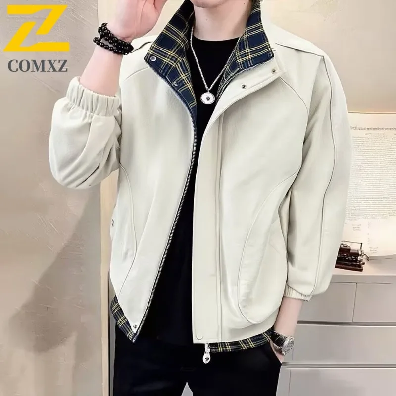 COMXZ уличная велосипедная мужская куртка, повседневная удобная легкая куртка с воротником-стойкой, однотонная уличная ветрозащитная осенняя одежда
COMXZ уличная велосипедная мужская куртка, повседневная удобная легкая куртка с воротником-стойкой, однотонная уличная ветрозащитная осенняя одежда